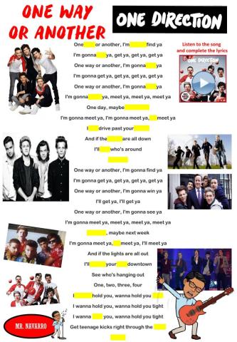 ''One Way or Another'' - One Direction (Lyrics Challenge 2)