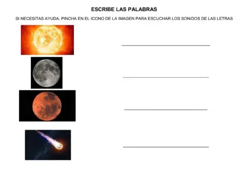 Palabras del universo