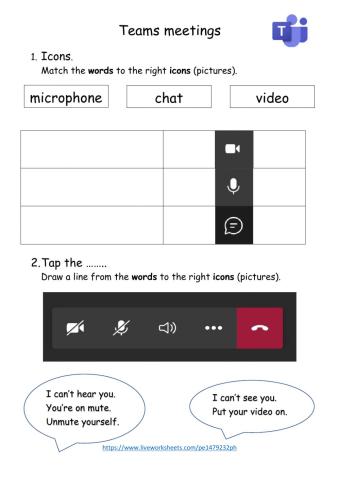 Using Teams for online classes - mute, video, chat