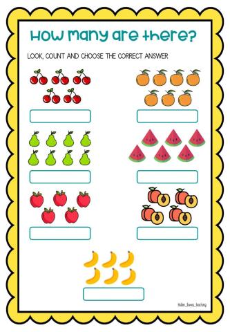 Fruits: how many are there?
