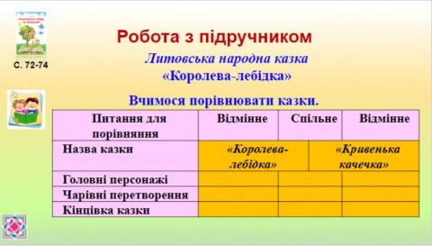 Таблиця порівняння