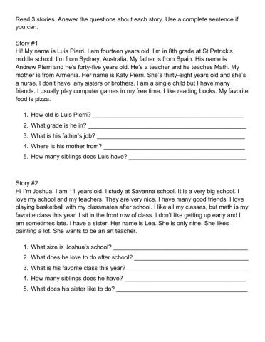 Reading Comprehension