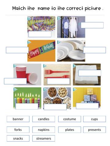 Unit 5Celebrations vocabulary
