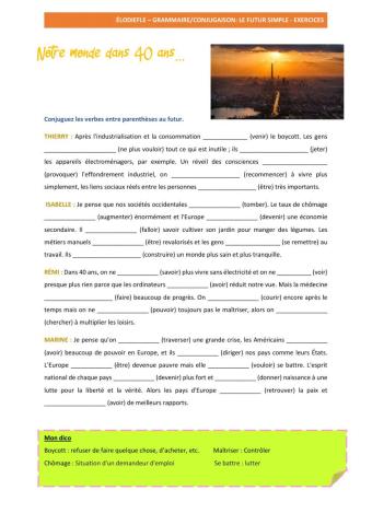 Le monde dans 40 ans