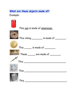 Objects and materials