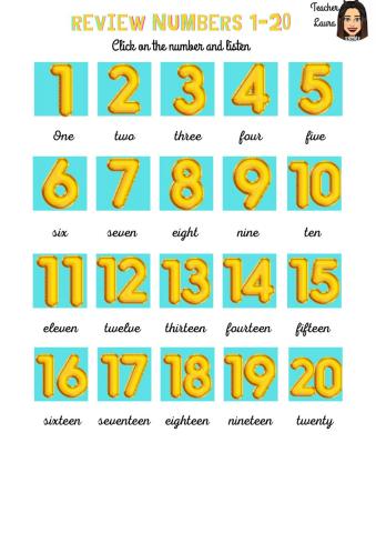 Numbers 1-20