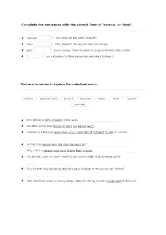 Unit 3. Vocab. shopping.3rd ESO