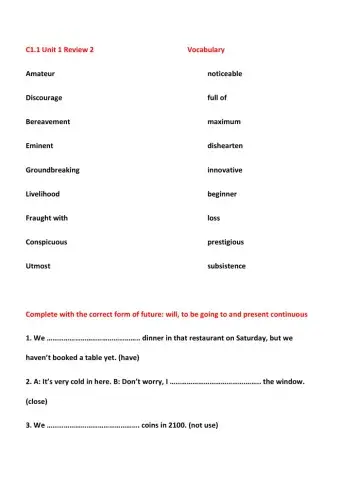 C1.1 Unit 1 Review 2
