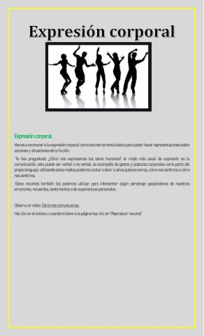 Expresión corporal