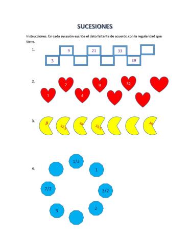Sucesiones numéricas