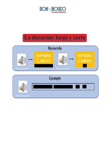 Sonido largo y corto