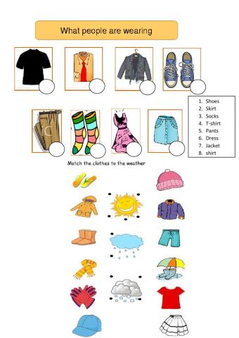 Clothes vocabulary
