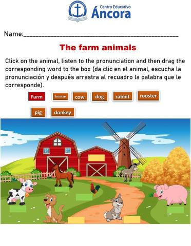 The farm animals