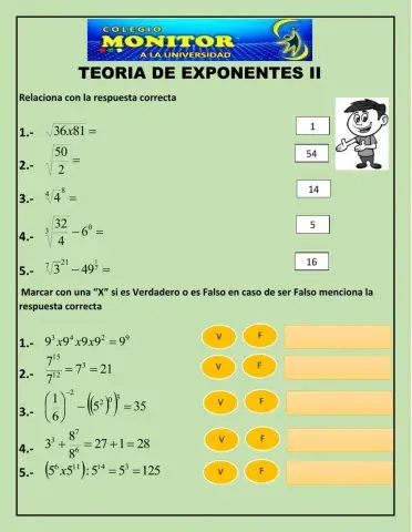 Teoria de exponentes(radicación)