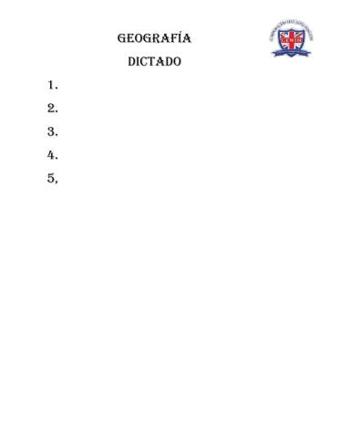 Dictado de capitales