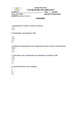 Redondeo de decimales