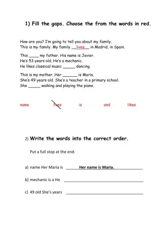 My family - Beginner