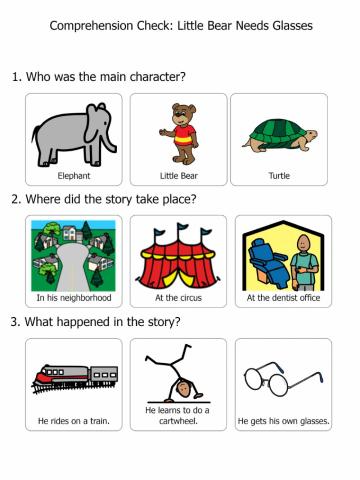 Little Bear Needs Glasses Comp Check