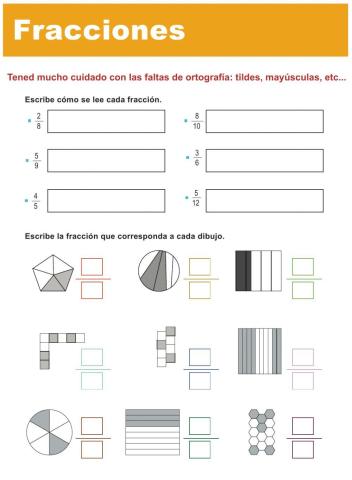 FRACCIONES representación