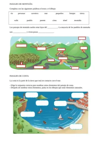 Paisajes de montaña y de costa