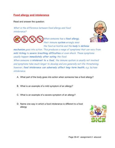 Food Allergy and Intolerance p39-41