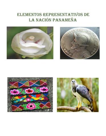 Elementos representativos de la nación panameña.