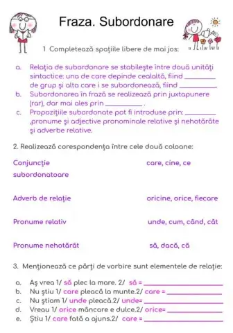 8.Fraza.Subordonarea