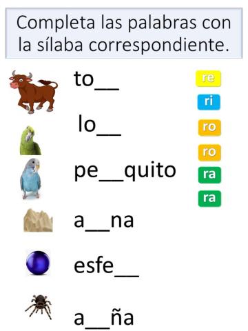 Consonante r entre vocales