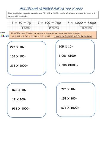 Multiplicaciones