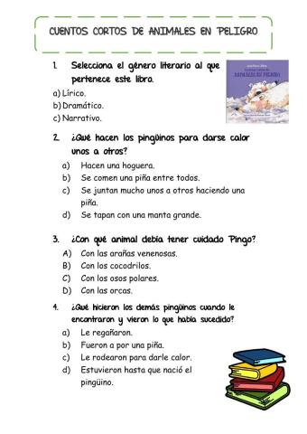 Cuentos cortos de animales en peligro