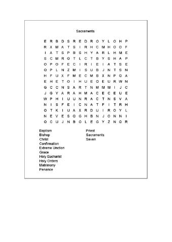 The seven sacraments