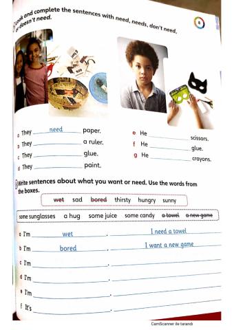 Grammar and writing book page 75