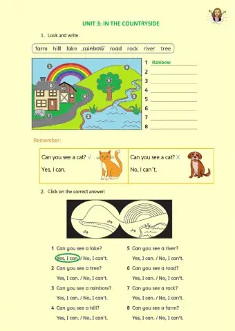 2º Unit 3-In the countryside