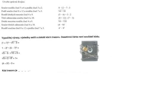 Číselné výrazy - přiřazování, počítání