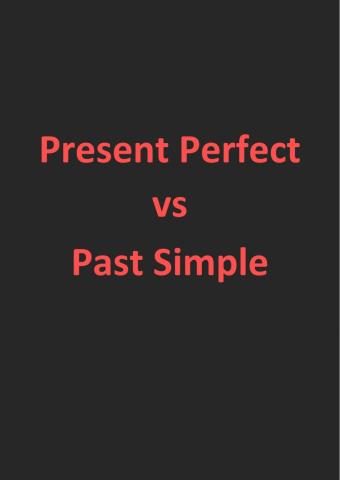 Present perfect vs Past simple bookmark