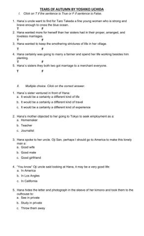 Tears of autumn by yoshiko uchida