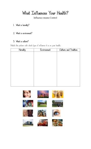 What Influences Your Health