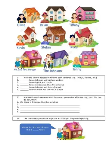 Possessives exercise