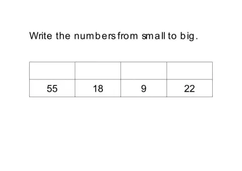 Sequencing numbers worksheet 4