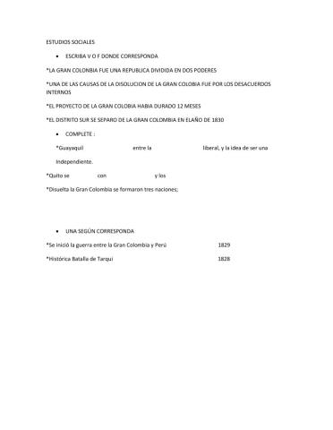 Gobierno de la gran colombia