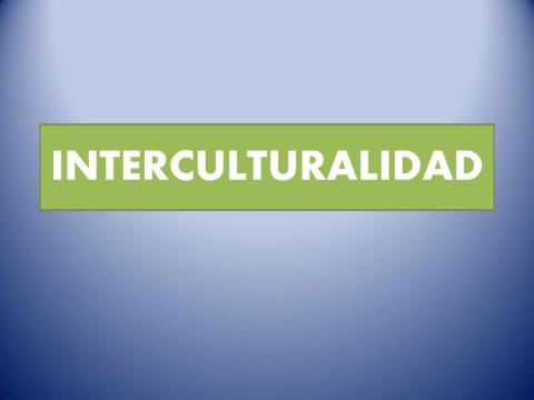 Interculturalidad