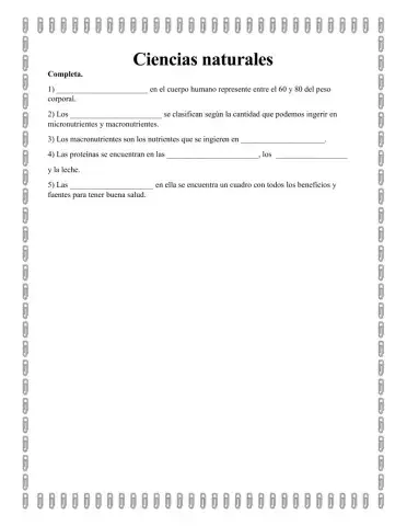 Los alimentos y la nutrición