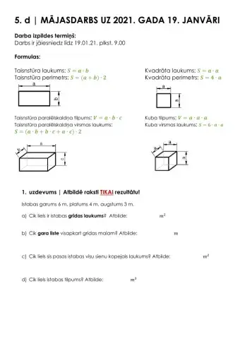 Tilpums. Tilpuma mērvienības