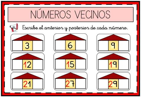 Números vecinos
