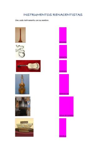 Instrumentos renacentistas