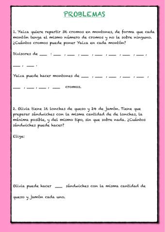 Resolución de problemas.