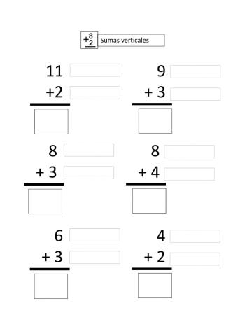 Sumas verticales