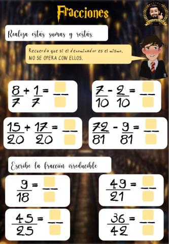 Repaso fracciones
