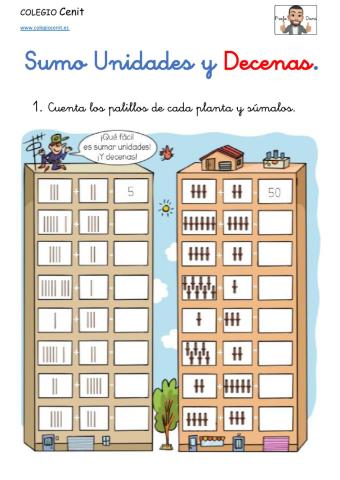 Suma unidades y decenas