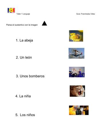 Sustantivo signo gramatical Montessori